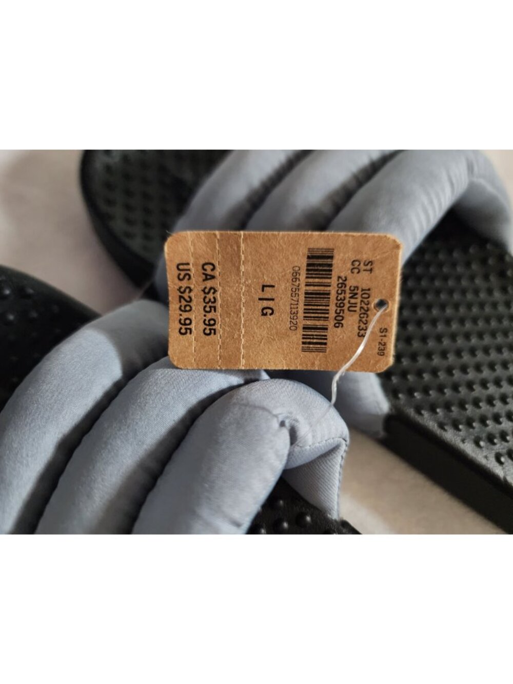 Victoria's Secret PINK Women's Gray/Black Puffer Slide Size Large (9/10) NEW - Picture 11 of 11